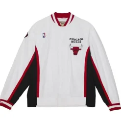 Men Mitchell & Ness Jackets & Outerwear-Authentic Chicago Bulls Finals 1997-98 Warm Up Jacket