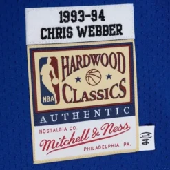Mitchell & Ness Nba Authentic-Authentic Chris Webber Golden State Warriors 1993-94 Jersey
