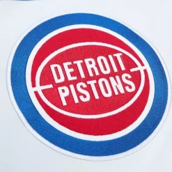 Men Mitchell & Ness Jackets & Outerwear-Authentic Dennis Rodman Detroit Pistons 1988-89 Shooting Shirt