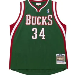 Mitchell & Ness Nba Authentic-Authentic Giannis Antetokounmpo Milwaukee Bucks Road 2013-14 Jersey