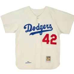 Mitchell & Ness Mlb Authentic-Authentic Jackie Robinson Brooklyn Dodgers Home 1955 Jersey