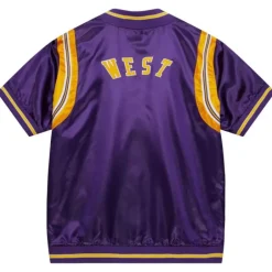 Men Mitchell & Ness Jackets & Outerwear-Authentic Jerry West Los Angeles Lakers 1969-70 Shooting Shirt