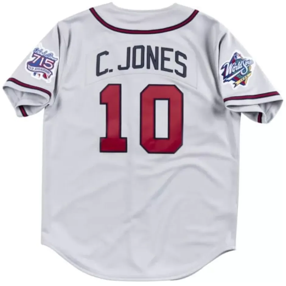 Mitchell & Ness Mlb Authentic-Authentic Jersey Atlanta Braves Road 1999 Chipper Jones