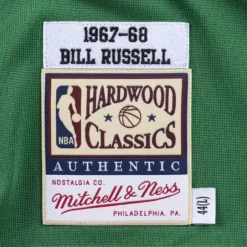 Mitchell & Ness Nba Authentic-Authentic Jersey Boston Celtics 1967-68 Bill Russell