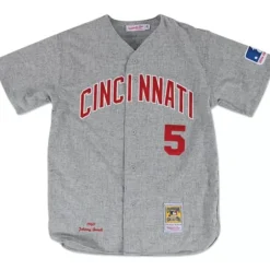 Mitchell & Ness Mlb Authentic-Authentic Jersey Cincinnati Reds Road 1969 Johnny Bench