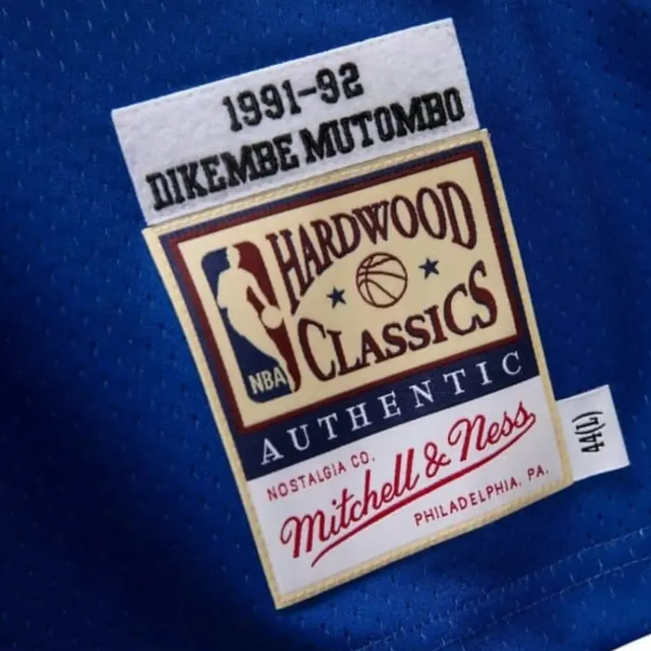 Mitchell & Ness Nba Authentic-Authentic Jersey Denver Nuggets 1991-92 Dikembe Mutombo