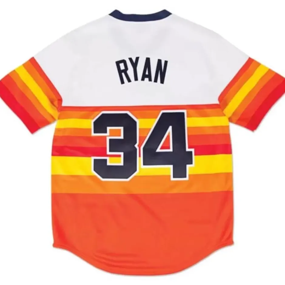 Mitchell & Ness Mlb Authentic-Authentic Jersey Houston Astros Home 1980 Nolan Ryan