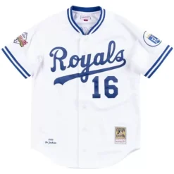 Mitchell & Ness Mlb Authentic-Authentic Jersey Kansas City Royals Home 1989 Bo Jackson