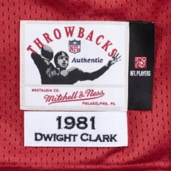 Mitchell & Ness Nfl Authentic-Authentic Jersey San Francisco 49Ers 1981 Dwight Clark