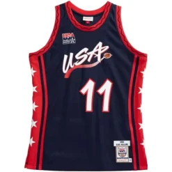 Mitchell & Ness Nba Authentic-Authentic Karl Malone Team Usa Mens 1996-97 Jersey