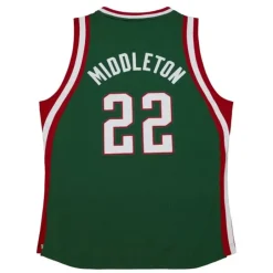 Mitchell & Ness Nba Authentic-Authentic Khris Middleton Milwaukee Bucks Road 2013-14 Jersey