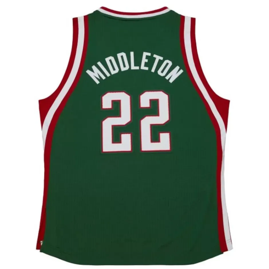 Mitchell & Ness Nba Authentic-Authentic Khris Middleton Milwaukee Bucks Road 2013-14 Jersey