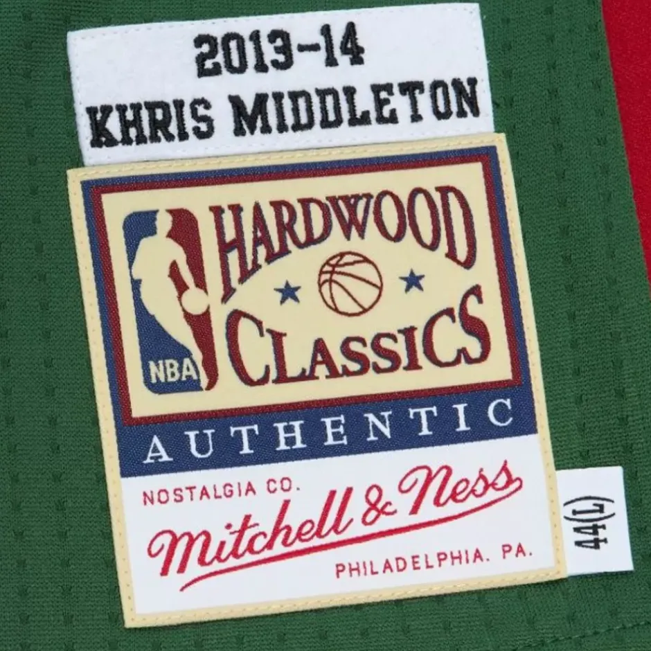 Mitchell & Ness Nba Authentic-Authentic Khris Middleton Milwaukee Bucks Road 2013-14 Jersey