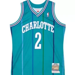 Mitchell & Ness Nba Authentic-Authentic Larry Johnson Charlotte Hornets Road 1992-93 Jersey