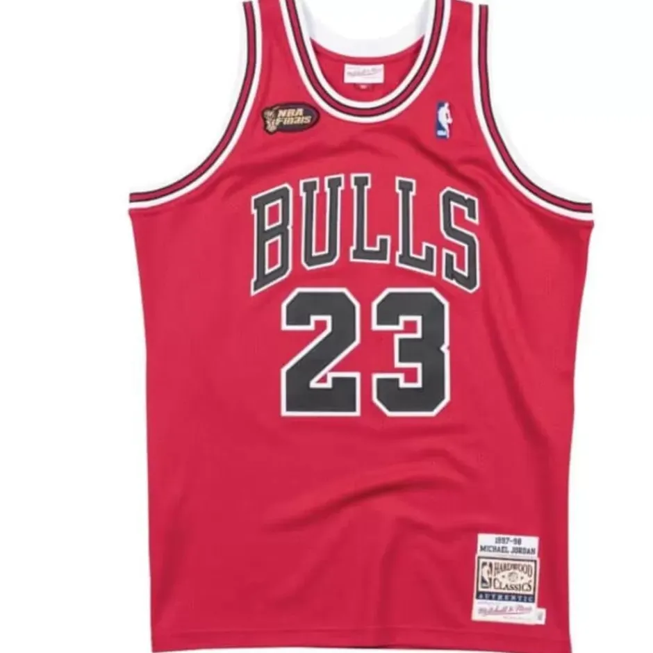 Mitchell & Ness Nba Authentic-Authentic Michael Jordan Chicago Bulls Road Finals 1997-98 Jersey