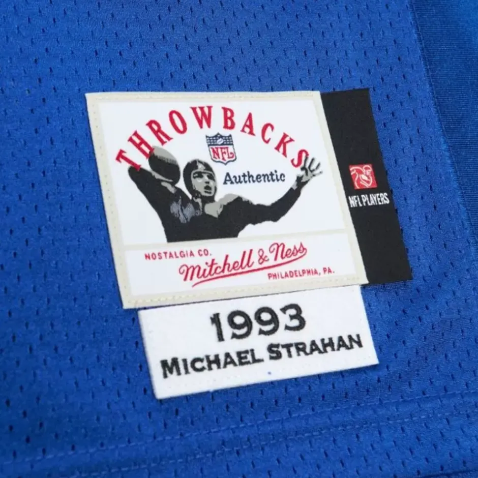 Mitchell & Ness Nfl Authentic-Authentic Michael Strahan New York Giants Dark 1993 Jersey