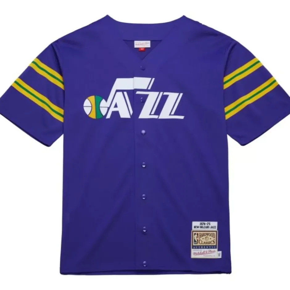 Mitchell & Ness Nba Authentic-Authentic New Orleans Jazz 1974-75 Shooting Shirt