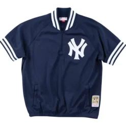 Mitchell & Ness Mlb Authentic-Authentic New York Yankees 1988 Bp 1/4 Zip Jersey