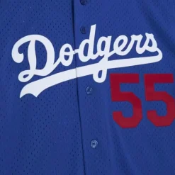 Mitchell & Ness Mlb Authentic-Authentic Orel Hershiser Los Angeles Dodgers 2000 Bp Jersey