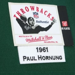 Mitchell & Ness Nfl Authentic-Authentic Paul Hornung Green Bay Packers 1961 Jersey