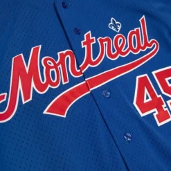 Mitchell & Ness Mlb Authentic-Authentic Pedro Martinez Montreal Expos 1997 Bp Button Front Jersey