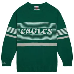 Men Mitchell & Ness Jackets & Outerwear-Authentic Philadelphia Eagles 1990 Sweater