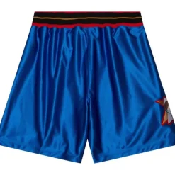 Men Mitchell & Ness Shorts-Authentic Philadelphia 76Ers 2001-02 Shorts