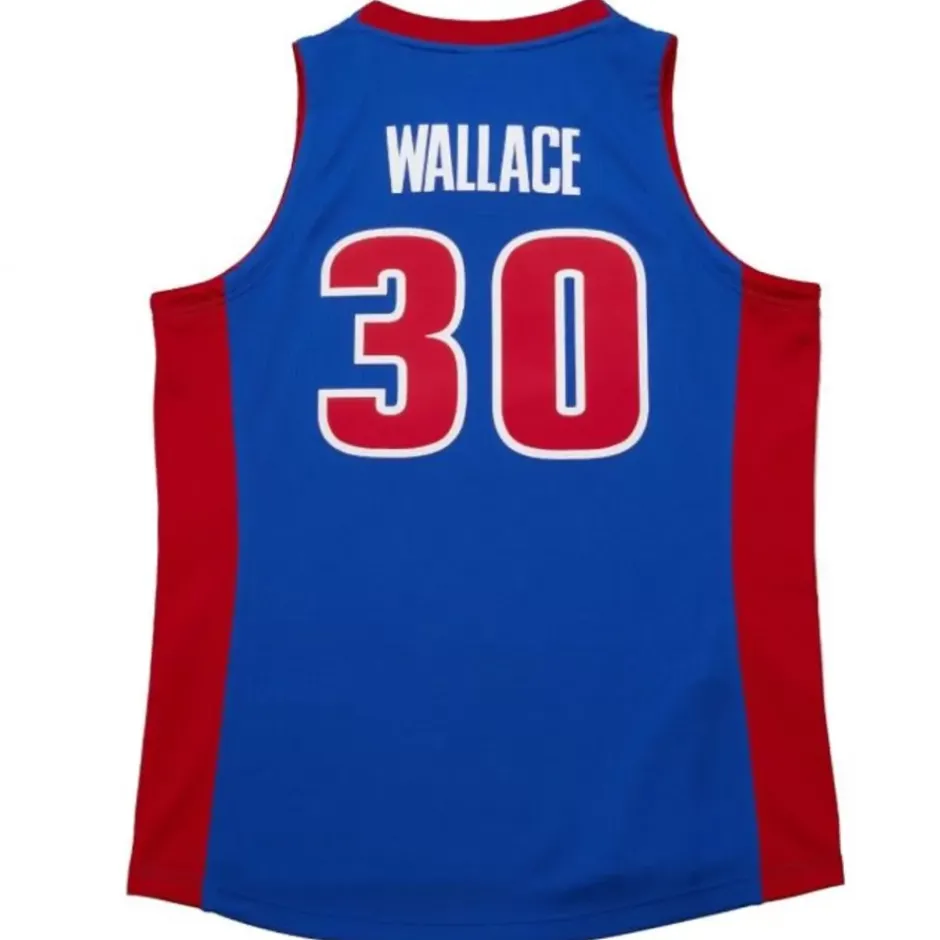 Mitchell & Ness Nba Authentic-Authentic Rasheed Wallace Detroit Pistons Dark Finals 2004 Jersey