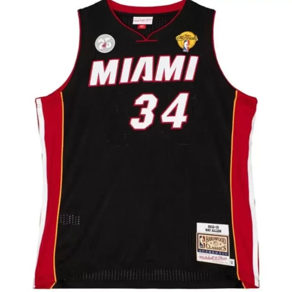 Mitchell & Ness Nba Authentic-Authentic Ray Allen Miami Heat Road Finals 2012-13 Jersey