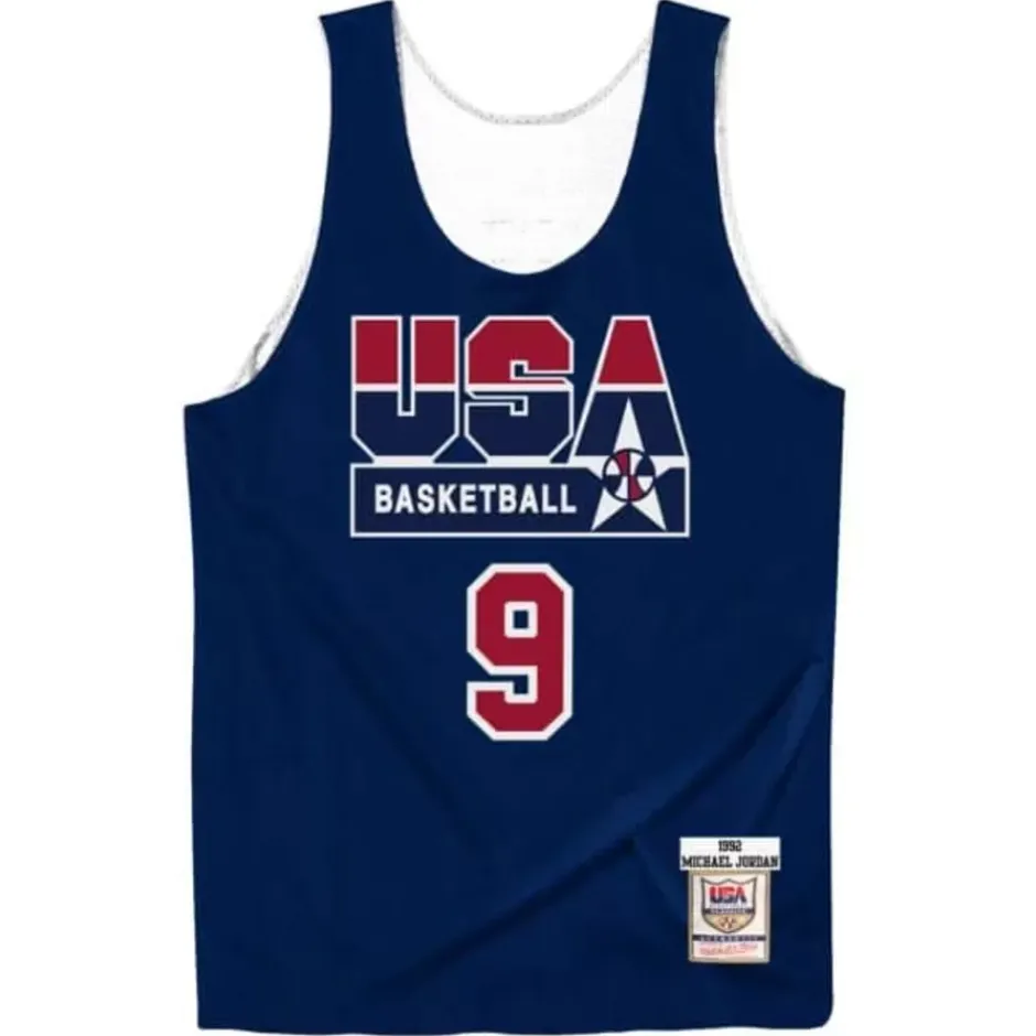 Mitchell & Ness Nba Authentic-Authentic Reversible Practice Jersey Team Usa 1992 Michael Jordan