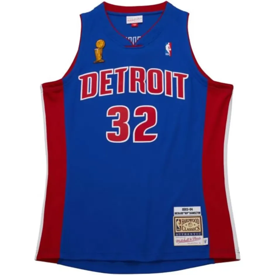 Mitchell & Ness Nba Authentic-Authentic Richard Hamilton Detroit Pistons Dark Finals 2004 Jersey
