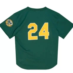 Mitchell & Ness Mlb Authentic-Authentic Rickey Henderson Oakland Athletics 1998 Pullover Jersey