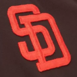 Men Mitchell & Ness Jackets & Outerwear-Authentic San Diego Padres Bp 1990 Jacket