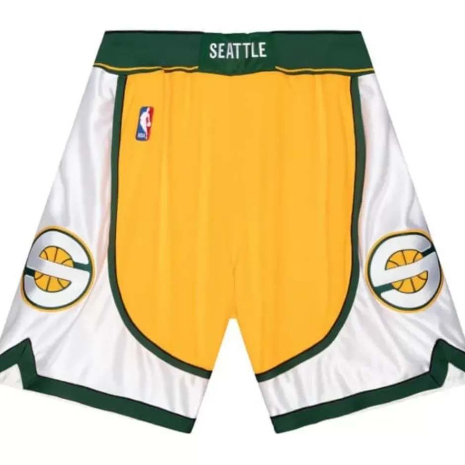 Men Mitchell & Ness Shorts-Authentic Seattle Supersonics 2007-08 Shorts