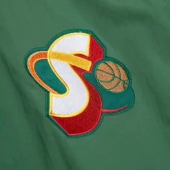 Men Mitchell & Ness Jackets & Outerwear-Authentic Seattle Supersonics 1995-96 Jacket
