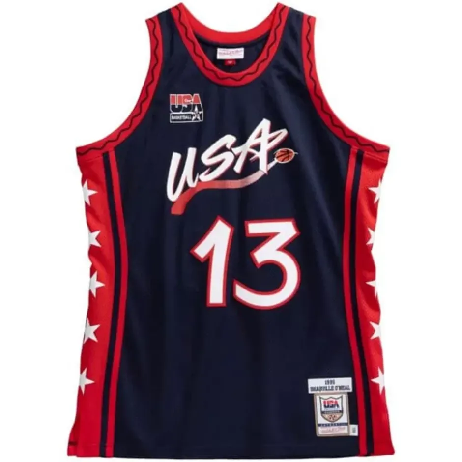 Mitchell & Ness Nba Authentic-Authentic Shaquille O'Neal Team Usa Mens 1996-97 Jersey