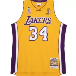 Mitchell & Ness Nba Authentic-Authentic Shaquille O'Neal Los Angeles Lakers 2001-02 Jersey