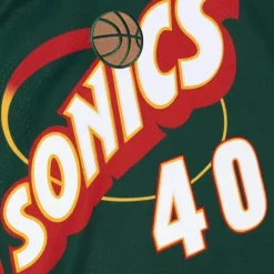 Mitchell & Ness Nba Authentic-Authentic Shawn Kemp Seattle Supersonics 1995-96 Jersey