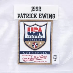 Mitchell & Ness Nba Authentic-Authentic Shooting Shirt Team Usa 1992 Patrick Ewing