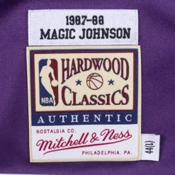 Mitchell & Ness Nba Authentic-Authentic Shooting Shirt Los Angeles Lakers 1987-88 Magic Johnson