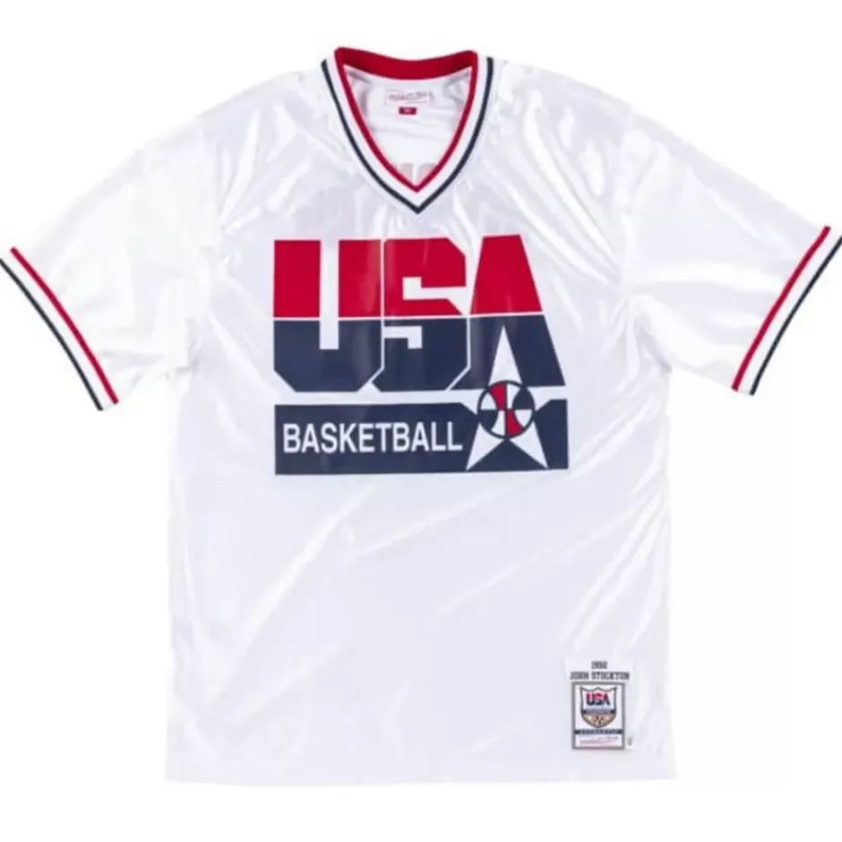 Mitchell & Ness Nba Authentic-Authentic Shooting Shirt Team Usa 1992 John Stockton