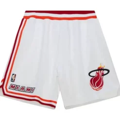 Men Mitchell & Ness Shorts-Authentic Shorts Miami Heat 2007-08