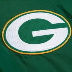 Men Mitchell & Ness Jackets & Outerwear-Authentic Sideline Jacket Green Bay Packers