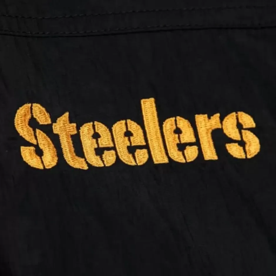 Men Mitchell & Ness Jackets & Outerwear-Authentic Sideline Jacket Pittsburgh Steelers