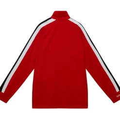 Men Mitchell & Ness Jackets & Outerwear-Authentic Stan Mikita Chicago Blackhawks 1971 Warm Up Jacket