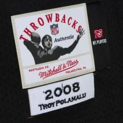 Mitchell & Ness Nfl Authentic-Authentic Troy Polamalu Pittsburgh Steelers Alternate 2008 Jersey