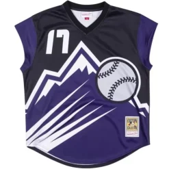 Mitchell & Ness Mlb Authentic-Authentic Turn Ahead The Clock Jersey Colorado Rockies 1999 Todd Helton