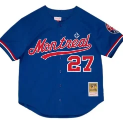 Mitchell & Ness Mlb Authentic-Authentic Vladimir Guerrero Montreal Expos 1997 Bp Button Front Jersey