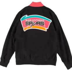 Men Mitchell & Ness Jackets & Outerwear-Authentic Warm Up Jacket San Antonio Spurs 1994-95