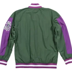 Men Mitchell & Ness Jackets & Outerwear-Authentic Warm Up Jacket Milwaukee Bucks 1996-97